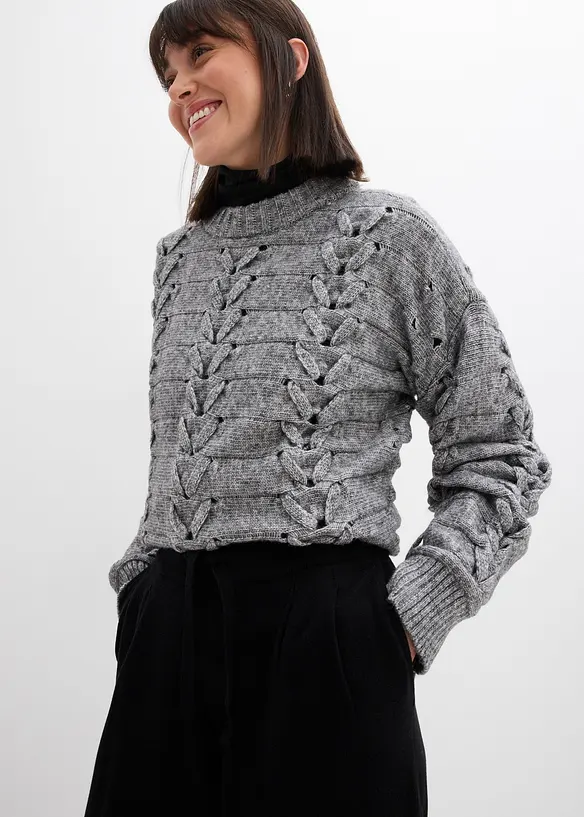 Pantalon en maille douce, bonprix