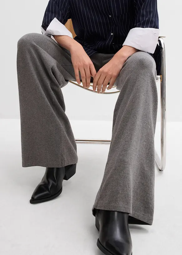 Pantalon en maille douce, bonprix