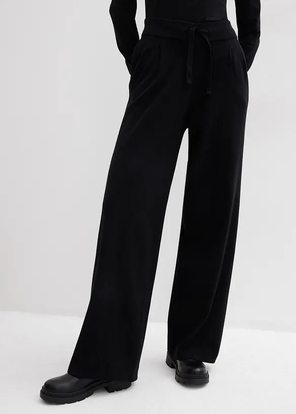 Pantalon en maille douce, bonprix