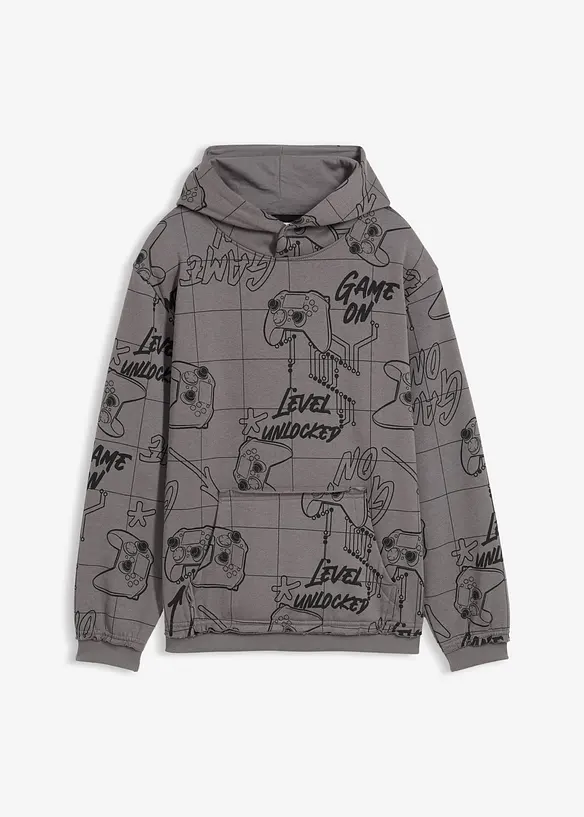 Sweat à capuche doux en coton mélangé, bonprix