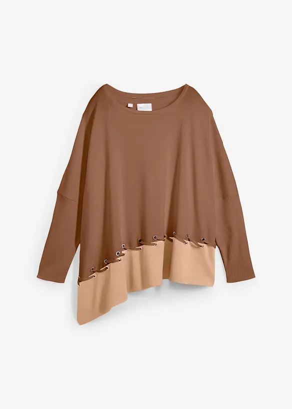 Pull poncho en fine maille, bonprix