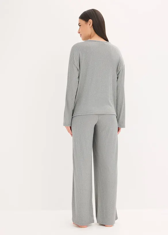 Pyjama doux en jersey pointelle, bonprix