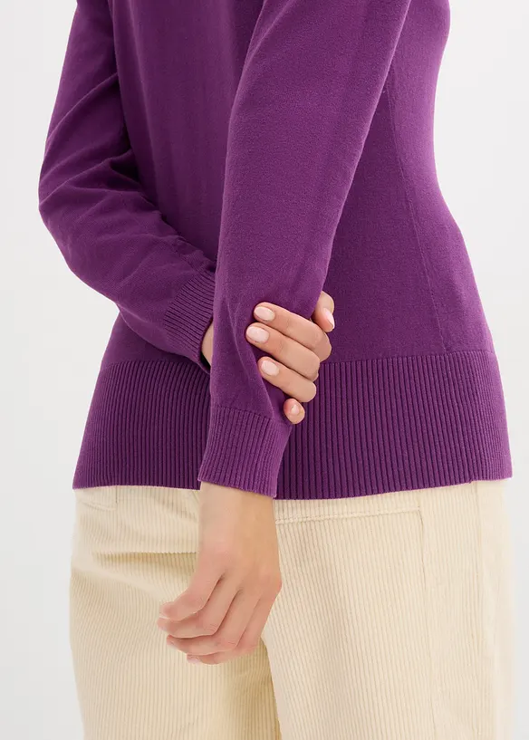 Gilet boutonné en maille fine, bonprix