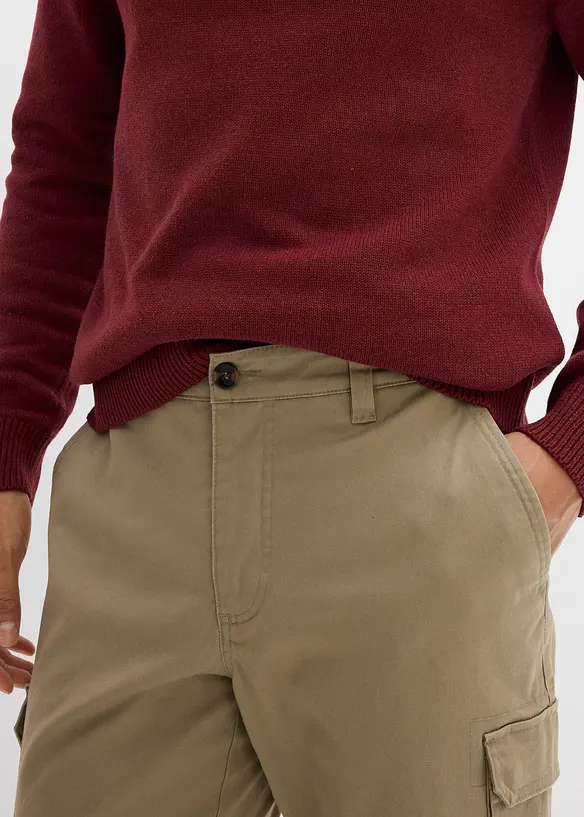 Pantalon cargo thermique regular, extensible, droit, bonprix