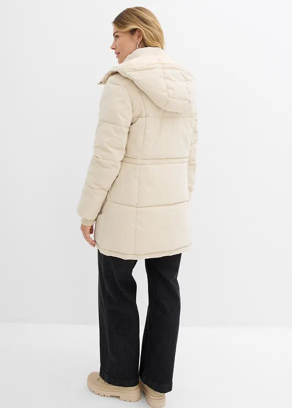 Doudoune mi-longue avec taille réglable, bonprix