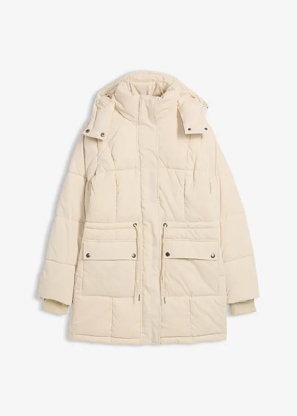 Doudoune mi-longue avec taille réglable, bonprix