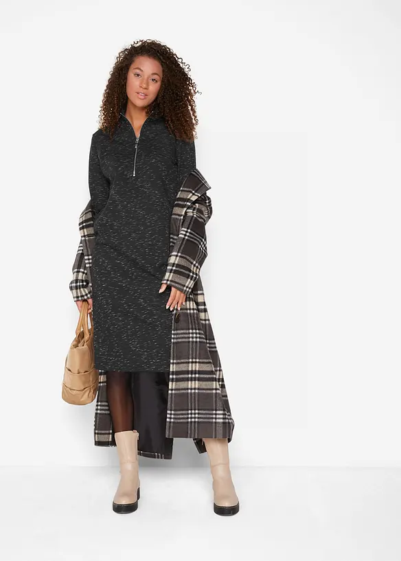 Robe sweat à col camionneur, bonprix