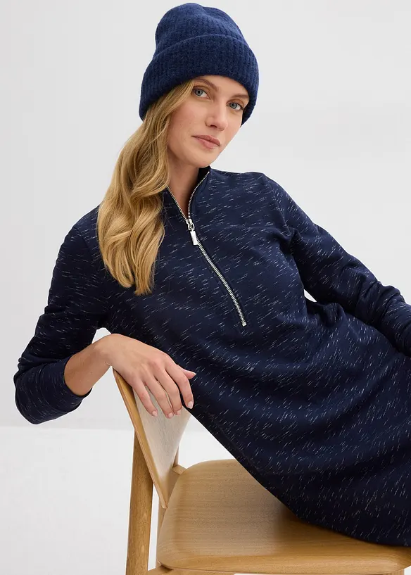 Robe sweat à col camionneur, bonprix