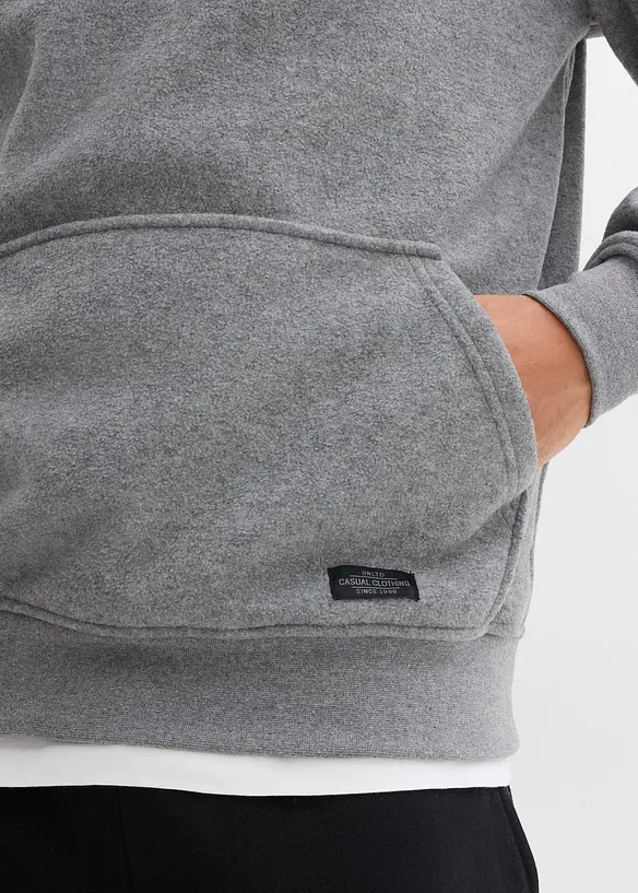 Pull en polaire à col zippé montant, bonprix