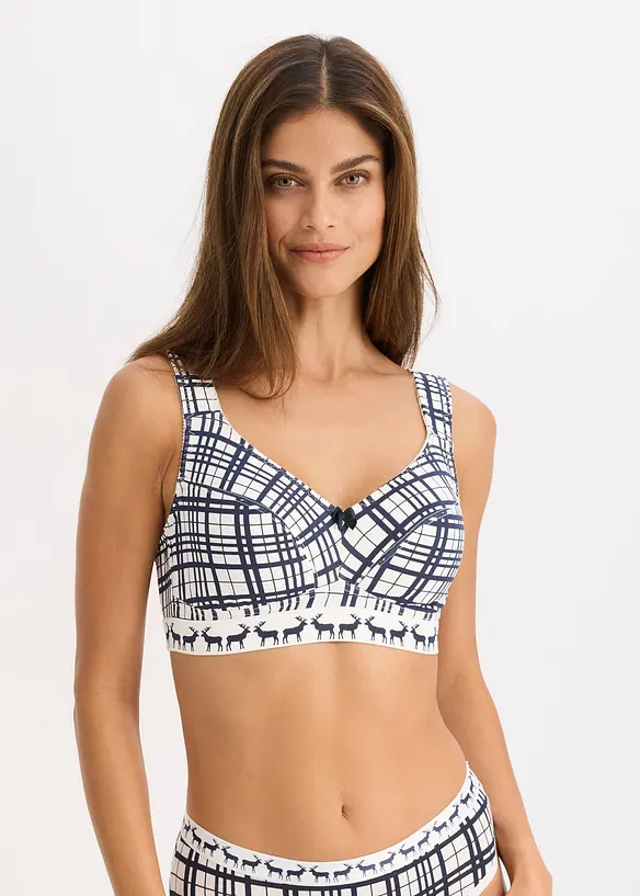 Lot de 2 soutiens-gorge coton sans armatures, bonprix