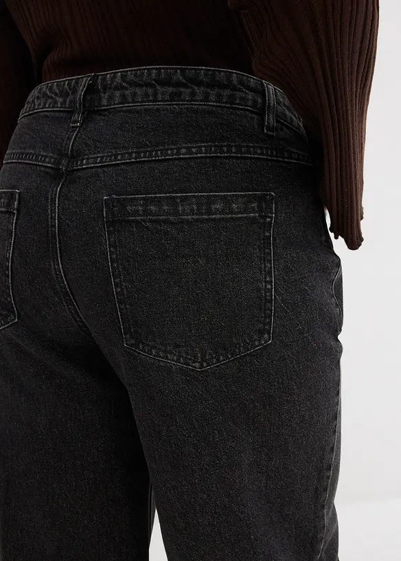 Jean large taille mi-haute, longueur sol, bonprix