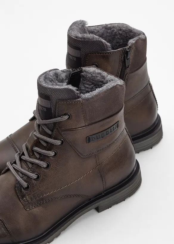 Boots lacées en cuir Bugatti, Bugatti