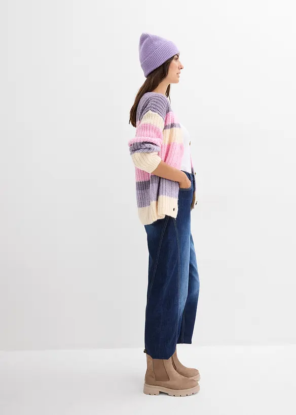 Gilet en grosse maille à dégradé de couleurs, bonprix