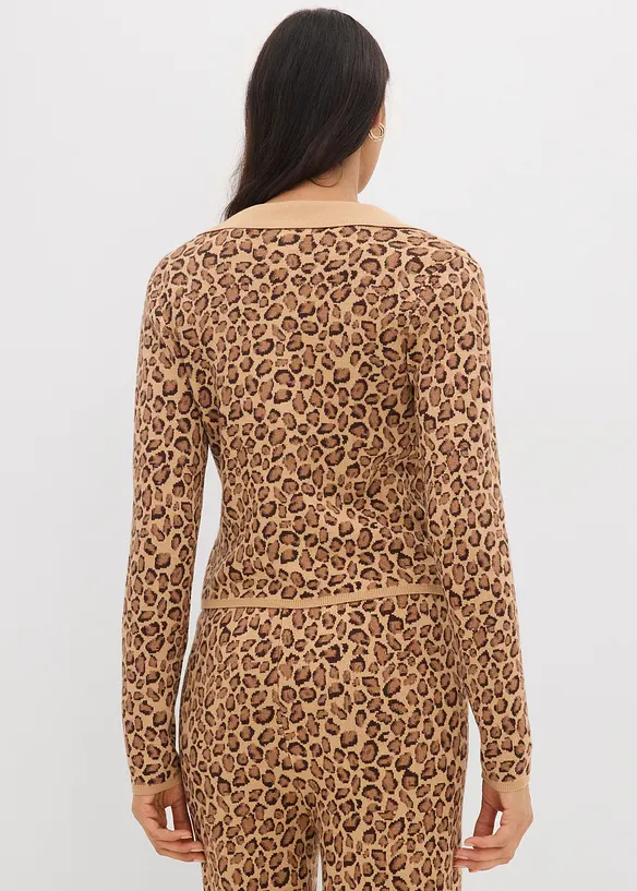 Gilet court en fine maille, bonprix