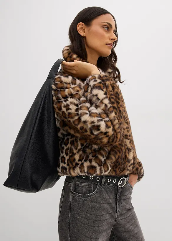 Veste en peluche oversize, bonprix