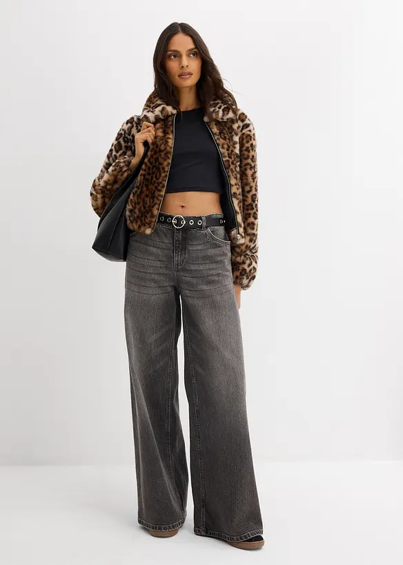 Veste en peluche oversize, bonprix