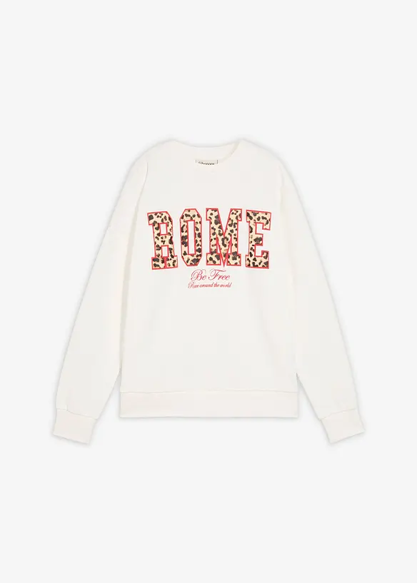 Sweat oversize 100% coton, bonprix