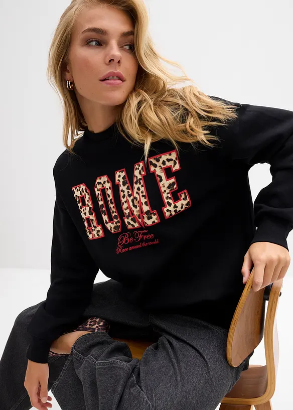 Sweat oversize 100% coton, bonprix