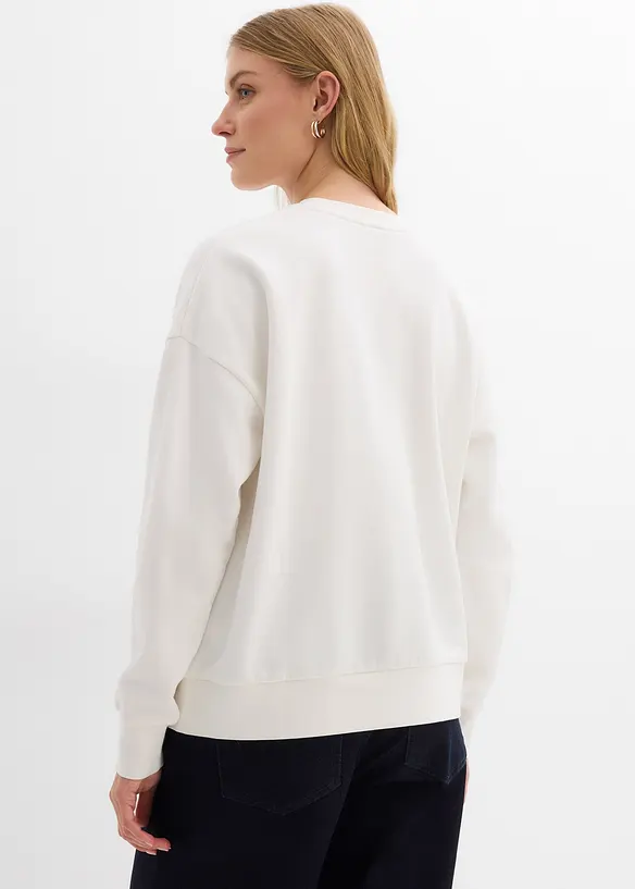 Sweat oversize 100% coton, bonprix