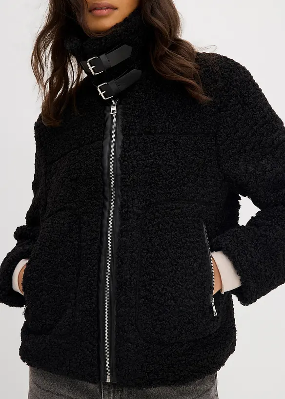 Veste en peluche, bonprix