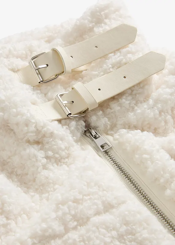 Veste en peluche, bonprix