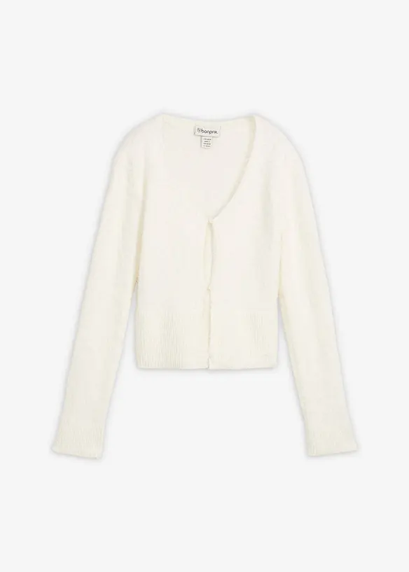 Gilet en fine maille poilue, bonprix