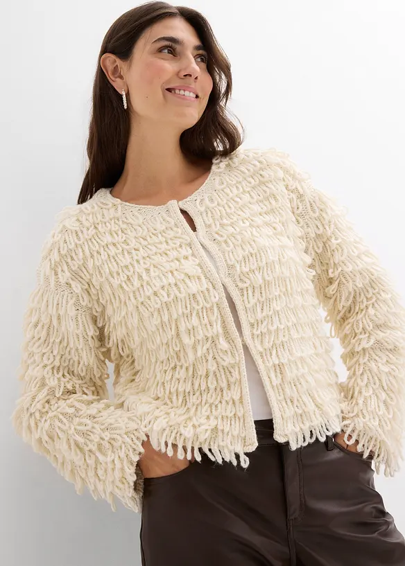 Gilet en grosse maille, bonprix