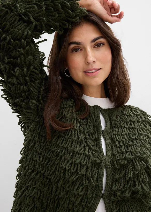 Gilet en grosse maille, bonprix