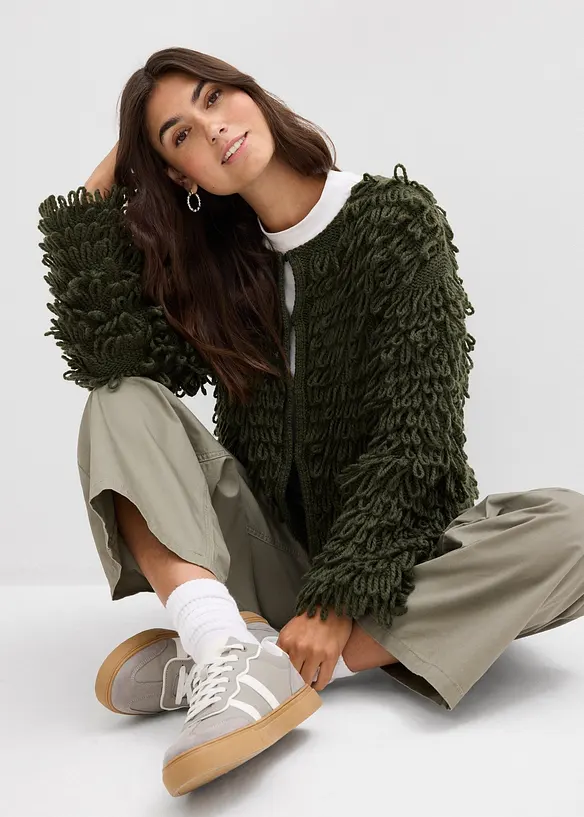 Gilet en grosse maille, bonprix