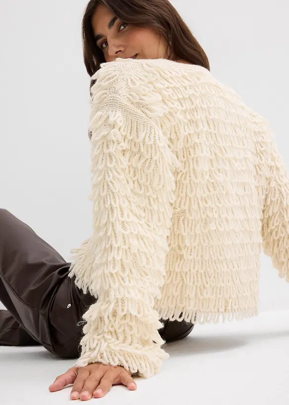 Gilet en grosse maille, bonprix