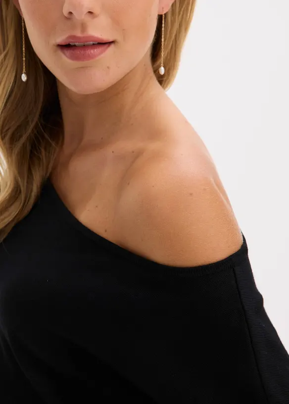 Robe en maille asymétrique, bonprix