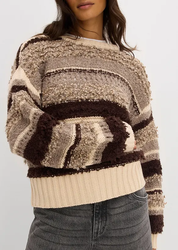 Pull en maille oversize, bonprix