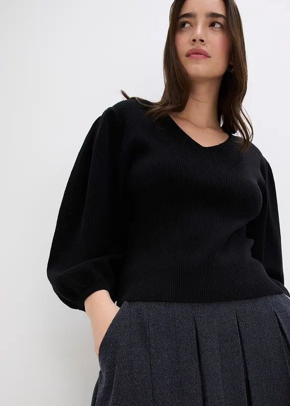 Pull en coton majoritaire, bonprix