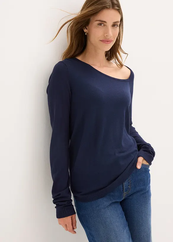 Pull fluide en viscose majoritaire, bonprix