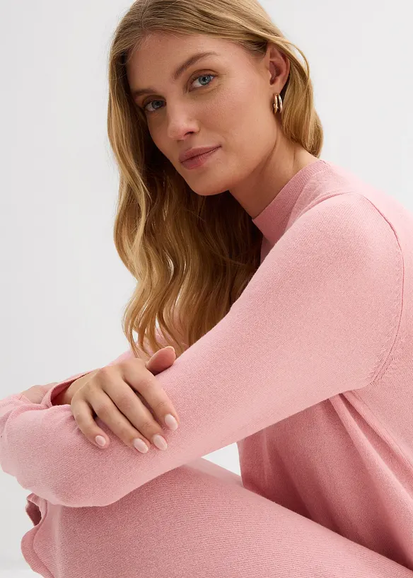 Robe trapèze en maille, bonprix