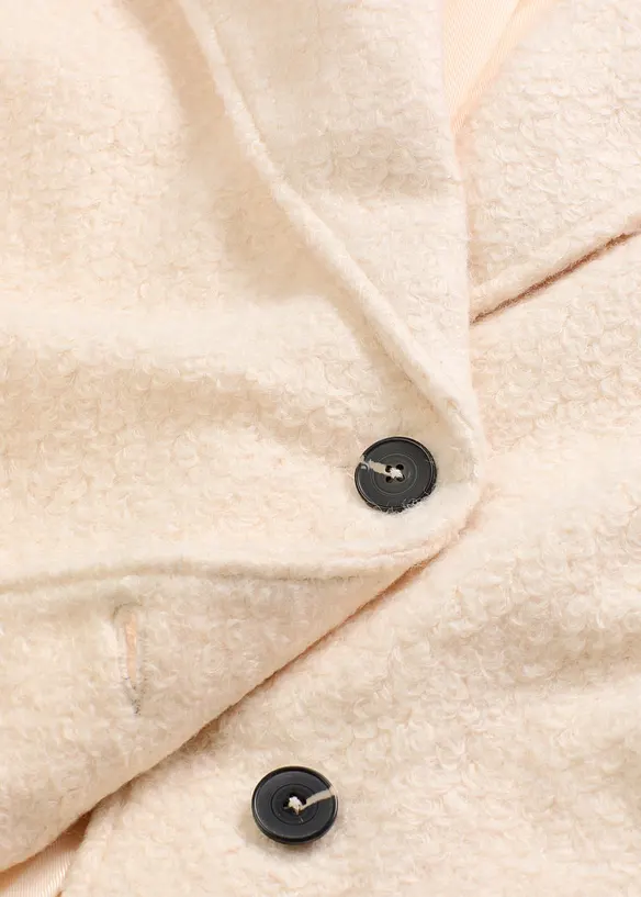 Manteau court et oversize en maille bouclette, bonprix