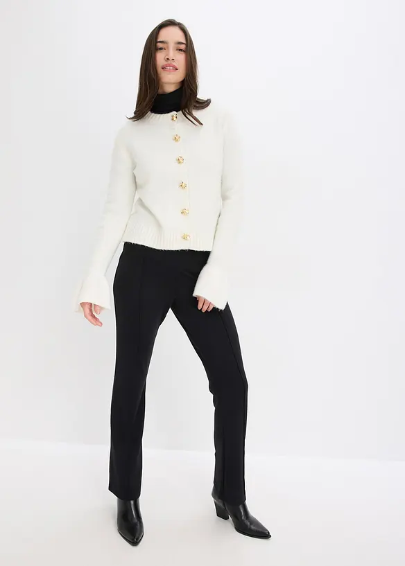 Gilet en maille à boutons décoratifs, bonprix