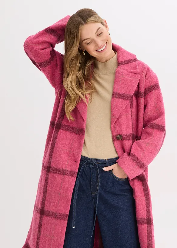 Manteau oversize, aspect laine, bonprix