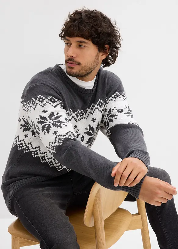 Pull norvégien 100% coton, bonprix