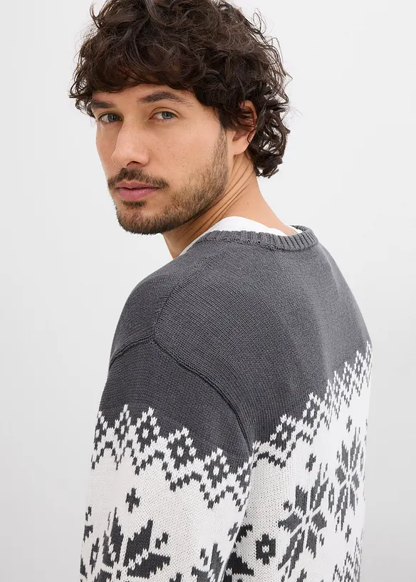 Pull norvégien 100% coton, bonprix