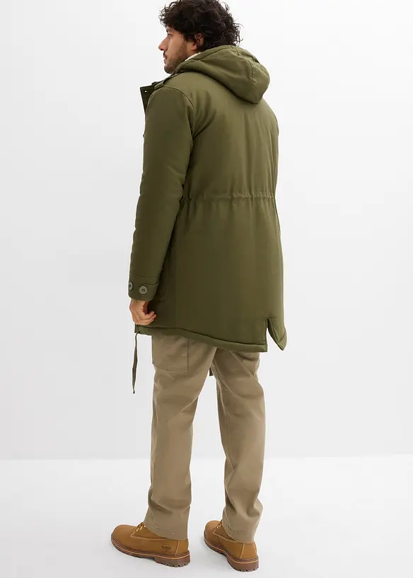 Parka d’hiver style militaire à doublure sherpa douce, bonprix