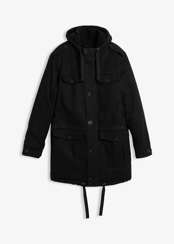 Parka d’hiver style militaire à doublure sherpa douce, bonprix