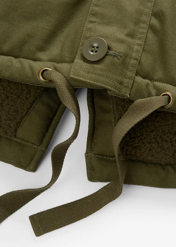 Parka d’hiver style militaire à doublure sherpa douce, bonprix