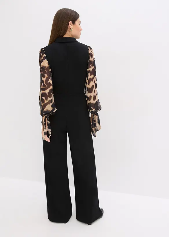 Combinaison en jersey à manches en mesh, bonprix