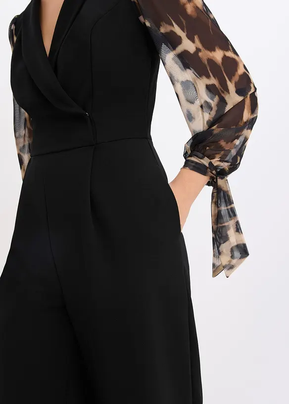 Combinaison en jersey à manches en mesh, bonprix