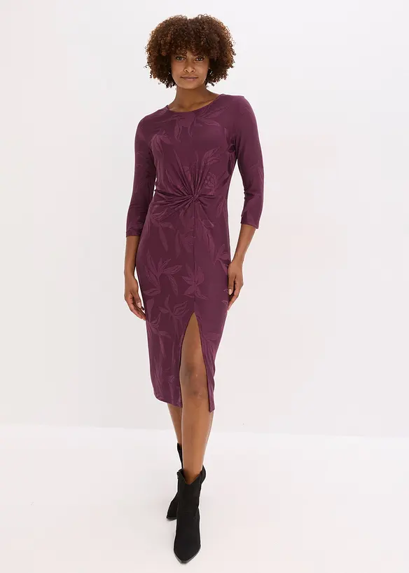 Robe midi en jacquard, bonprix