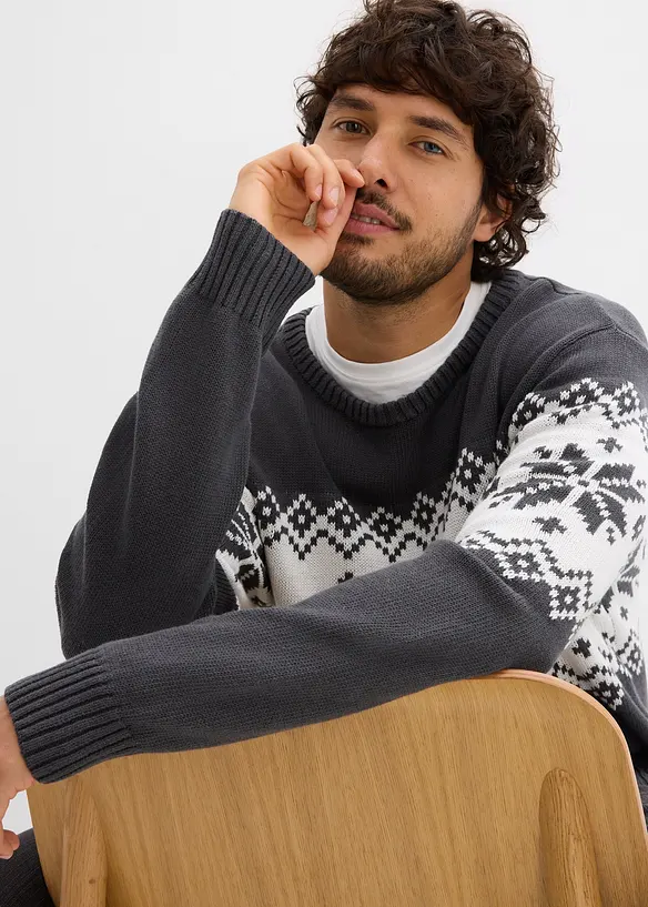 Pull norvégien 100% coton, bonprix