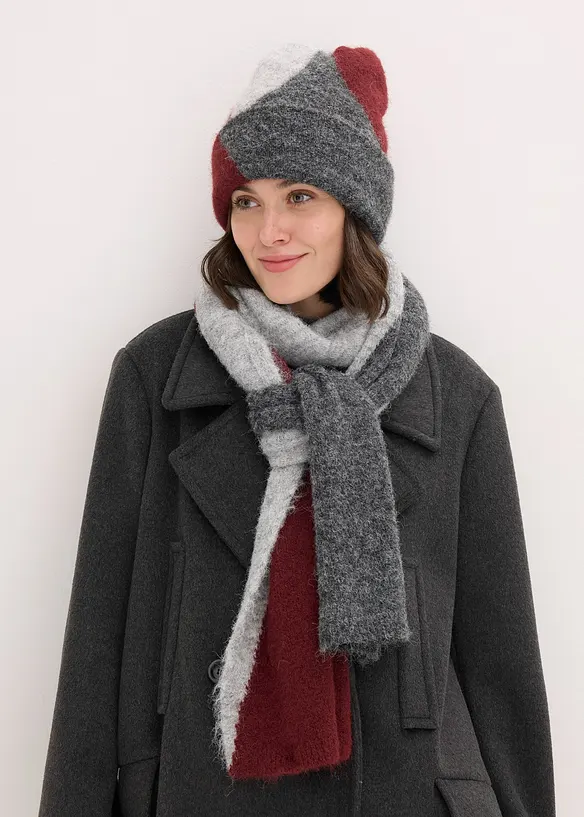 Écharpe et bonnet (ens. 2 pces), bonprix