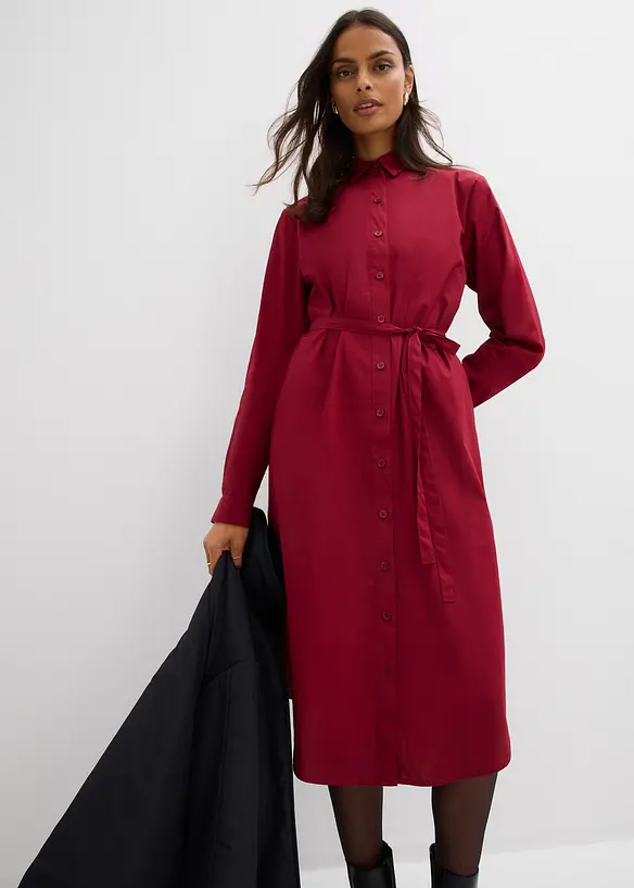 Robe midi 100% coton, bonprix