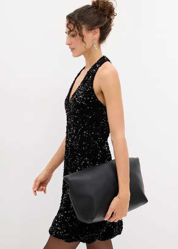 Robe dos nu à sequins, bonprix